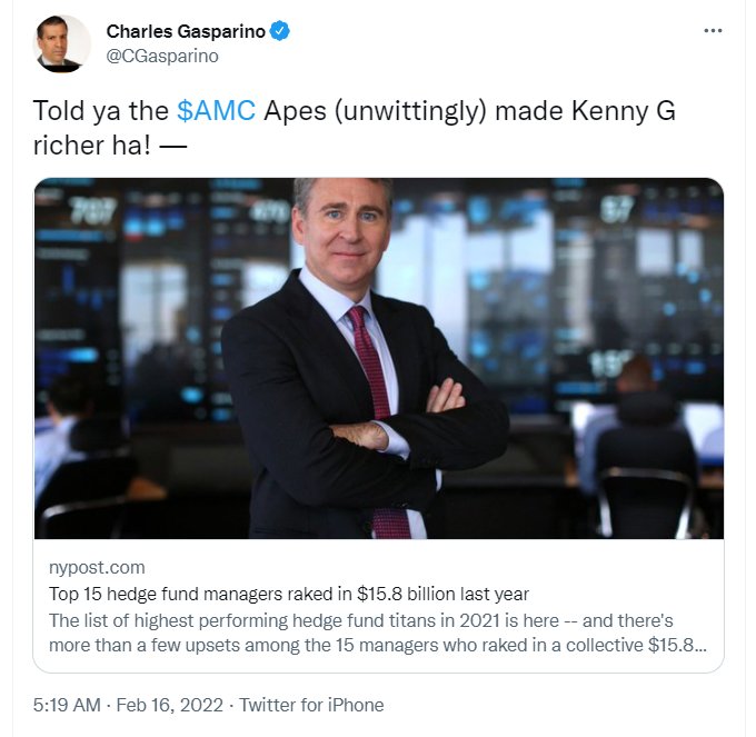 Charles Gaspirino tweets on ken griffin