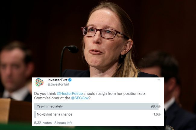 SEC Commissioner Hester Peirce faces calls for resignation from over 5,000 investors